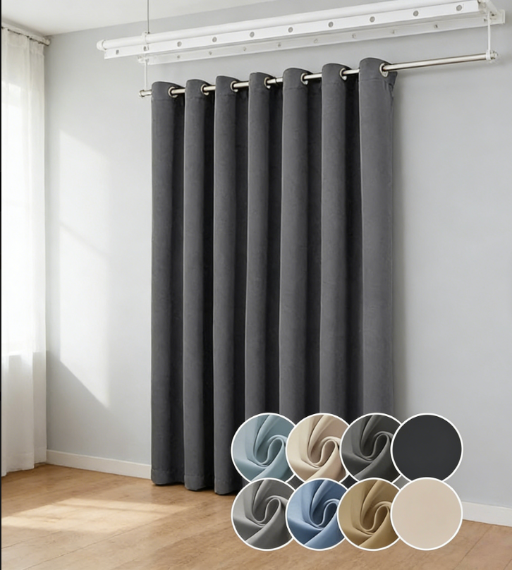 Charcoal Blackout Bedroom