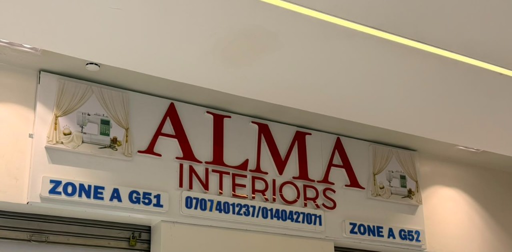 Alma Interiors storefront