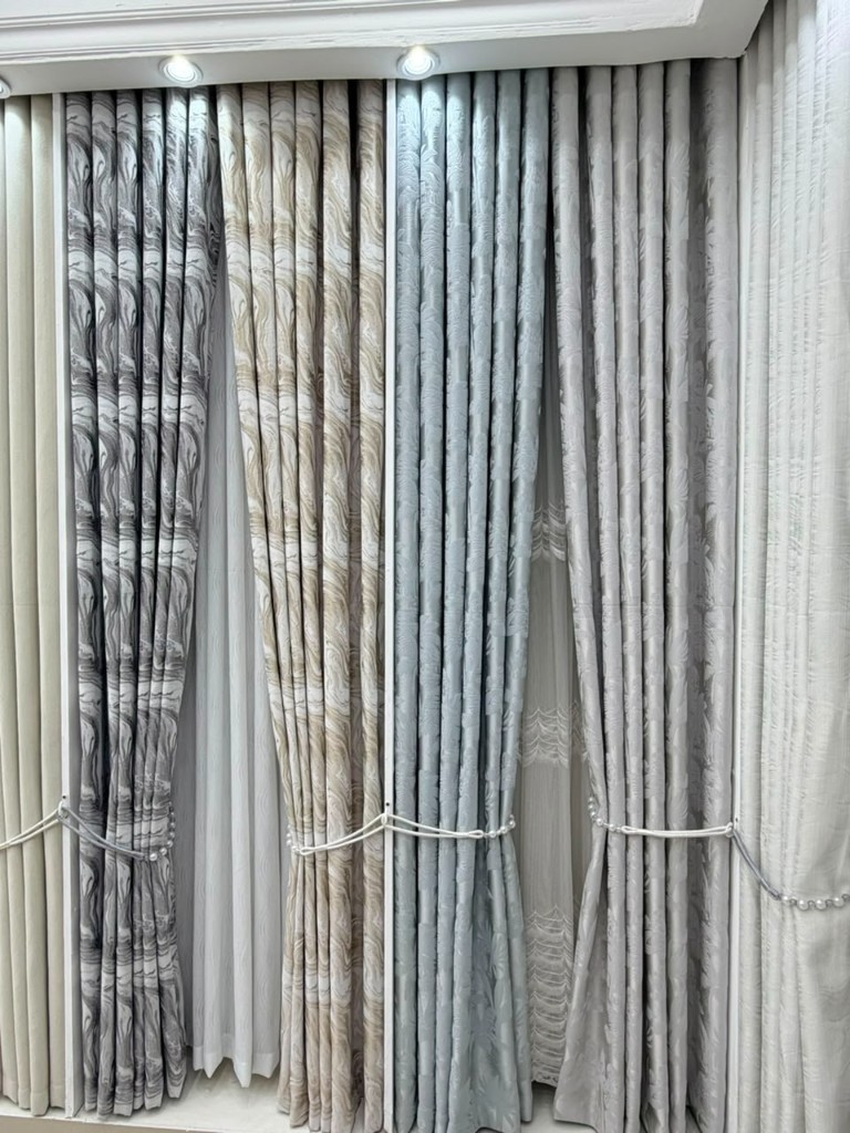 Marble pattern curtain fabrics