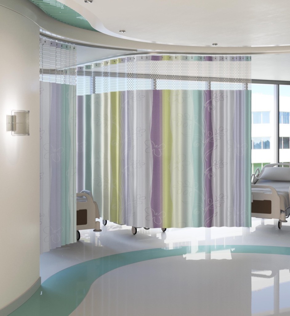 Striped Hospital Privacy Curtains
