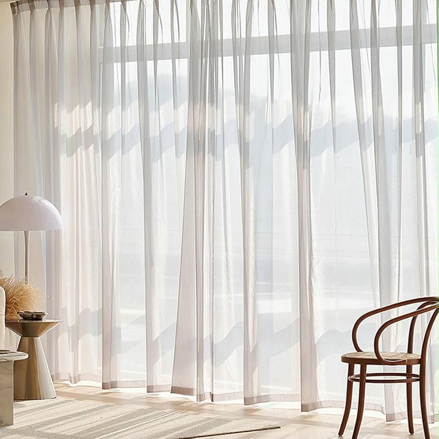 Soft Grey Sheer Elegance